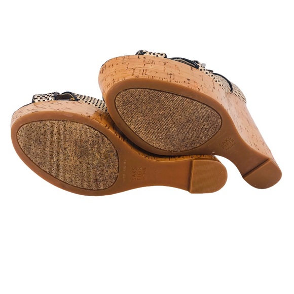 Women's Metallic Coco Mary Jane Wedge Platforms - Picture 7 of 8